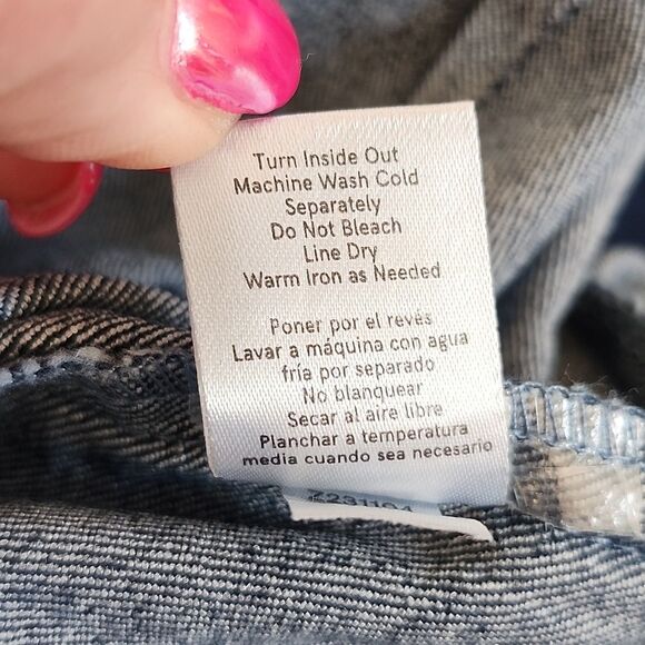 Venus Sleeveless Wide Leg Zip-Up Acid Washed Denim Jumpsuit, 2 - Picture 7 of 8